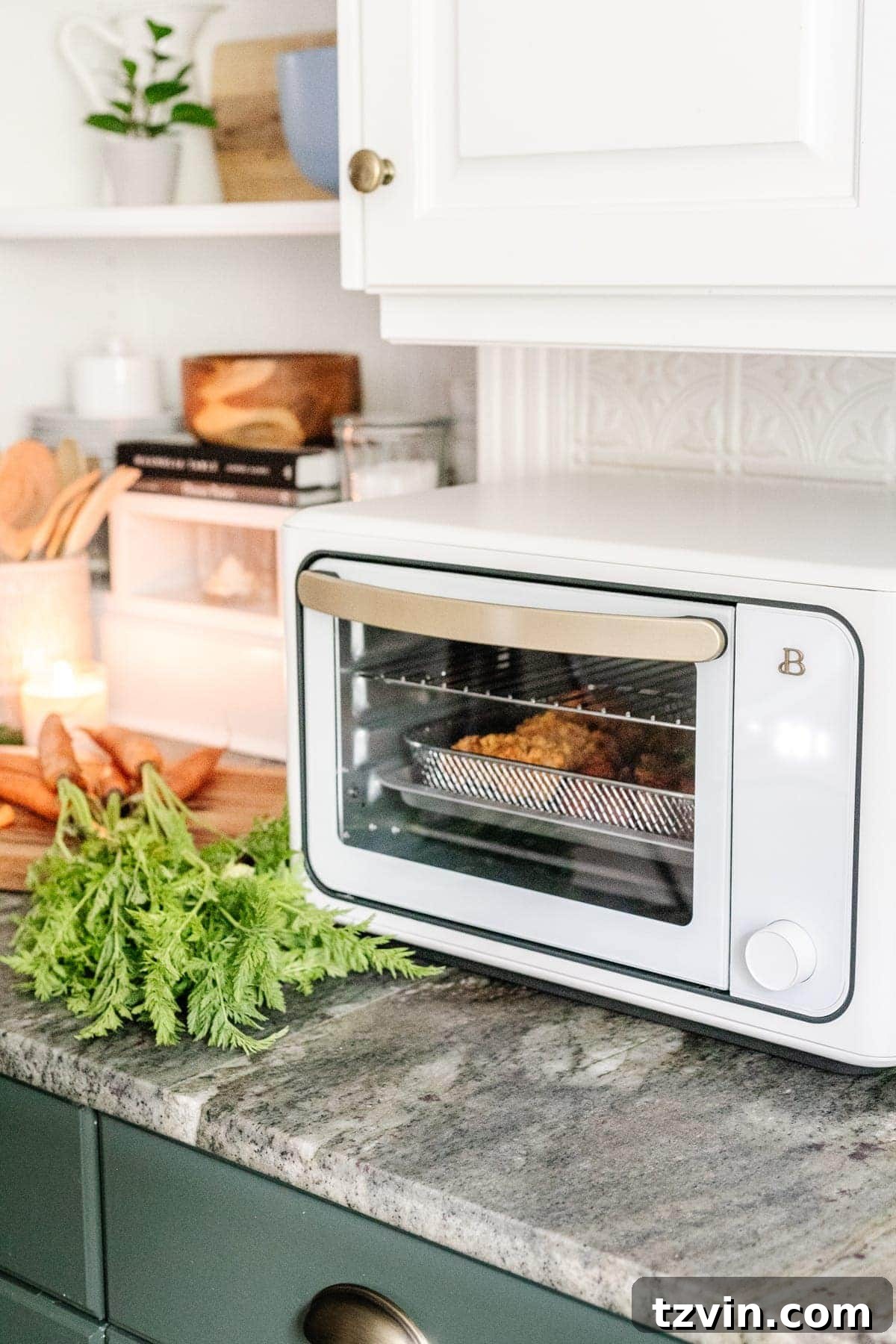The Best Products of 2021 Chosen by Our Community 15 Air Fryer Toaster Oven in a cottage-core kitchen