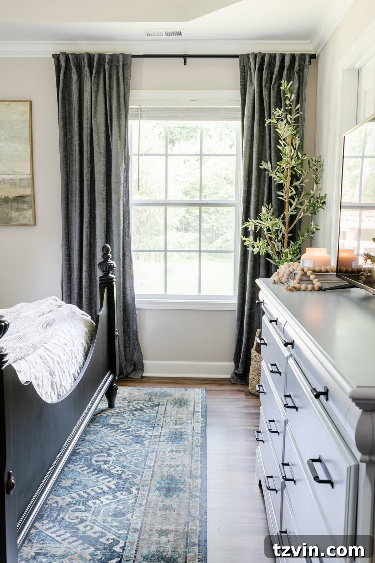 The Best Products of 2021 Chosen by Our Community 10 Light Filtering Chenille Curtains in a small bedroom