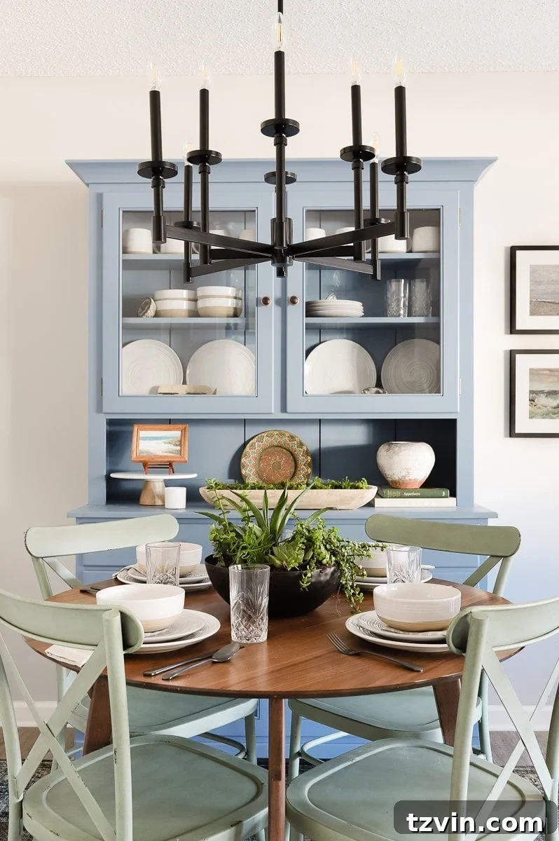 Transform Your Dining Nook Instantly 9 breakfast nook dining set and blue china cabinet