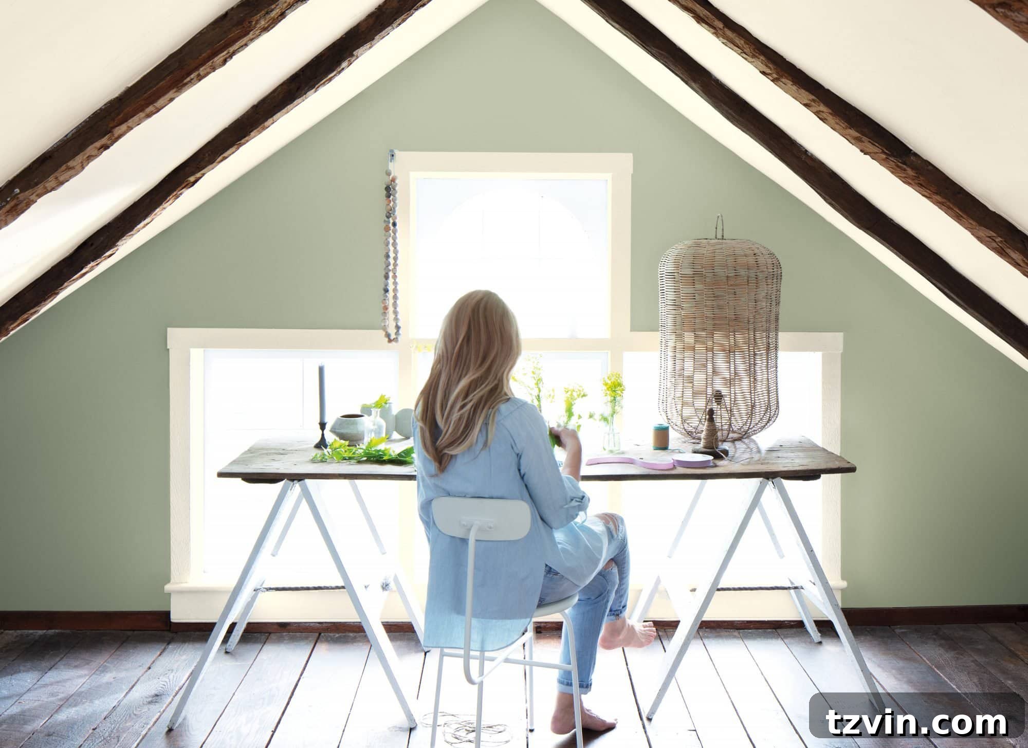 Best Sage Green Paint Colors for a Serene Space 4 Benjamin Moore October Mist