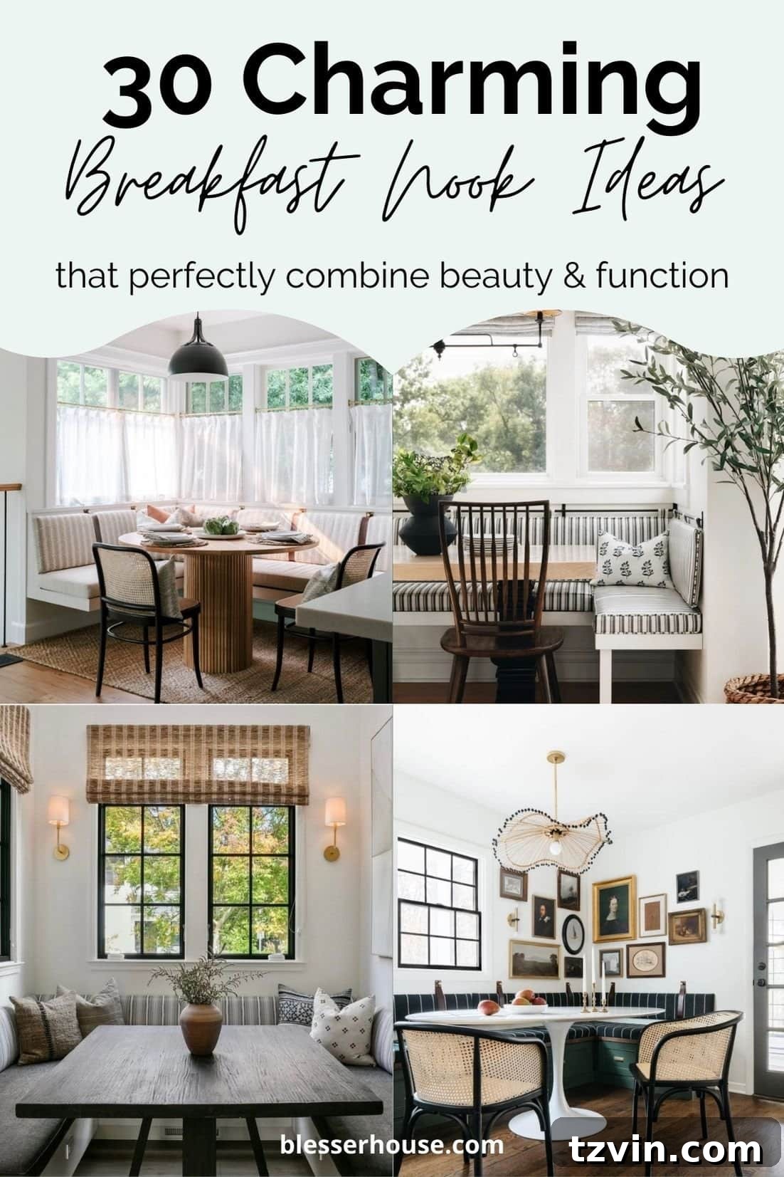 Charming and functional breakfast nook ideas for small spaces