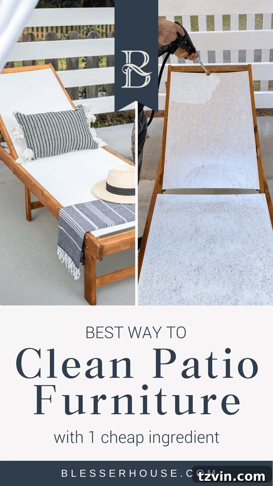 Best way to clean outdoor cushions and patio furniture for spring
