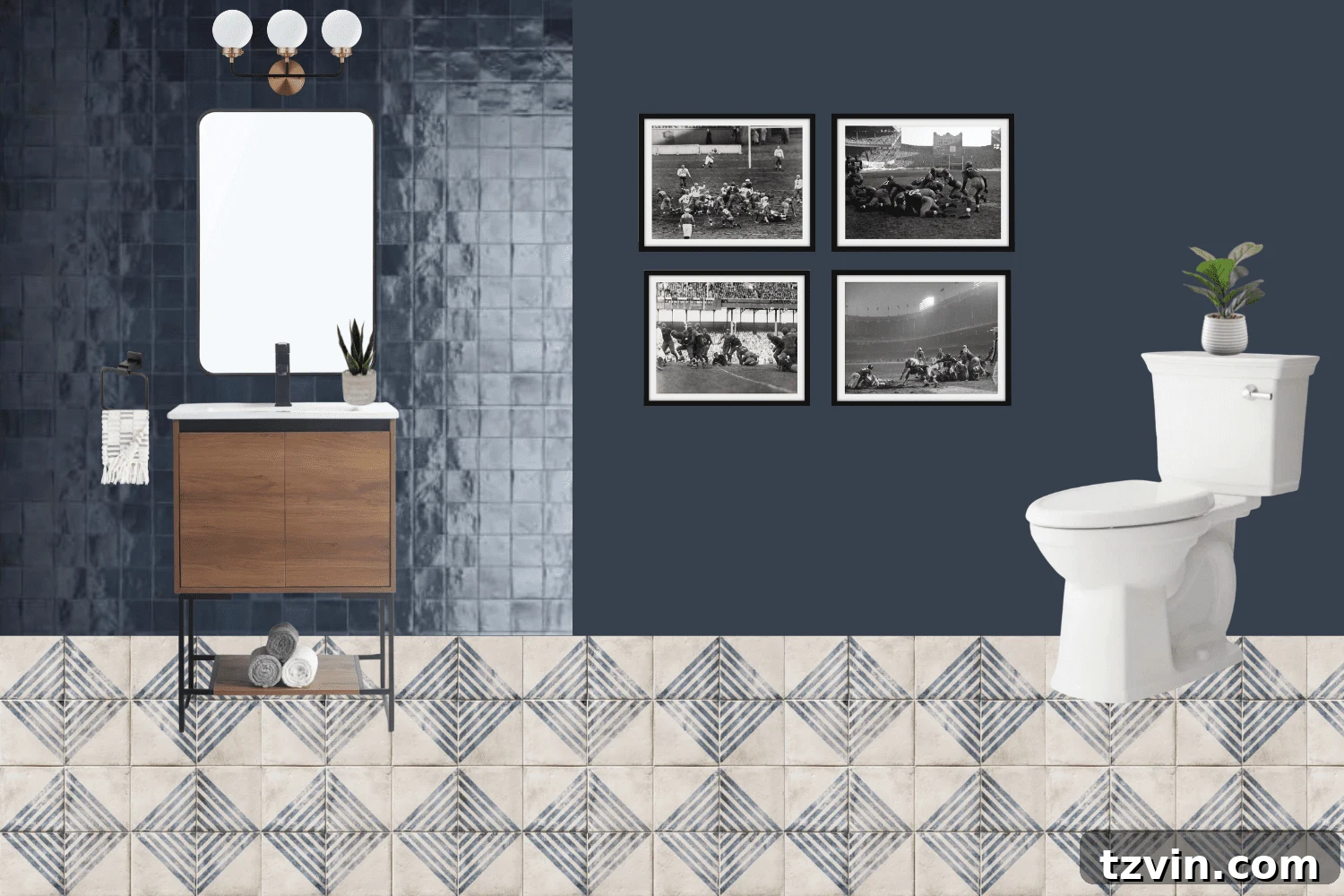 Sleek Compact Powder Room for the Modern Gentleman 12 powder room mood board