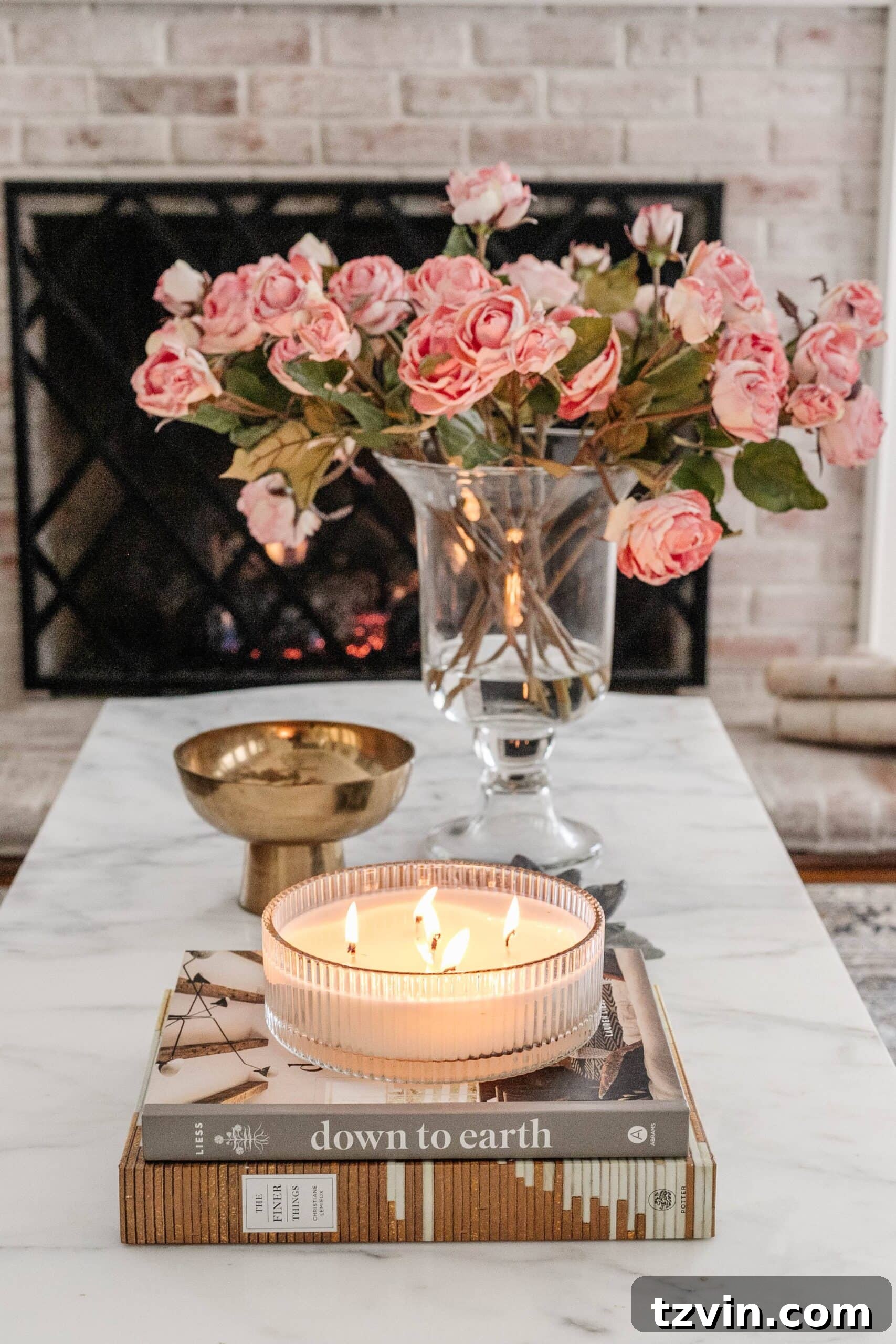 Faux Flowers So Realistic They Fool Everyone 5 fake roses in a vase with water on a coffee table
