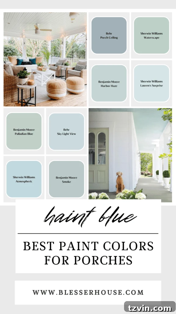 Transform Your Small Porch on a Dime 13 haint blue paint colors