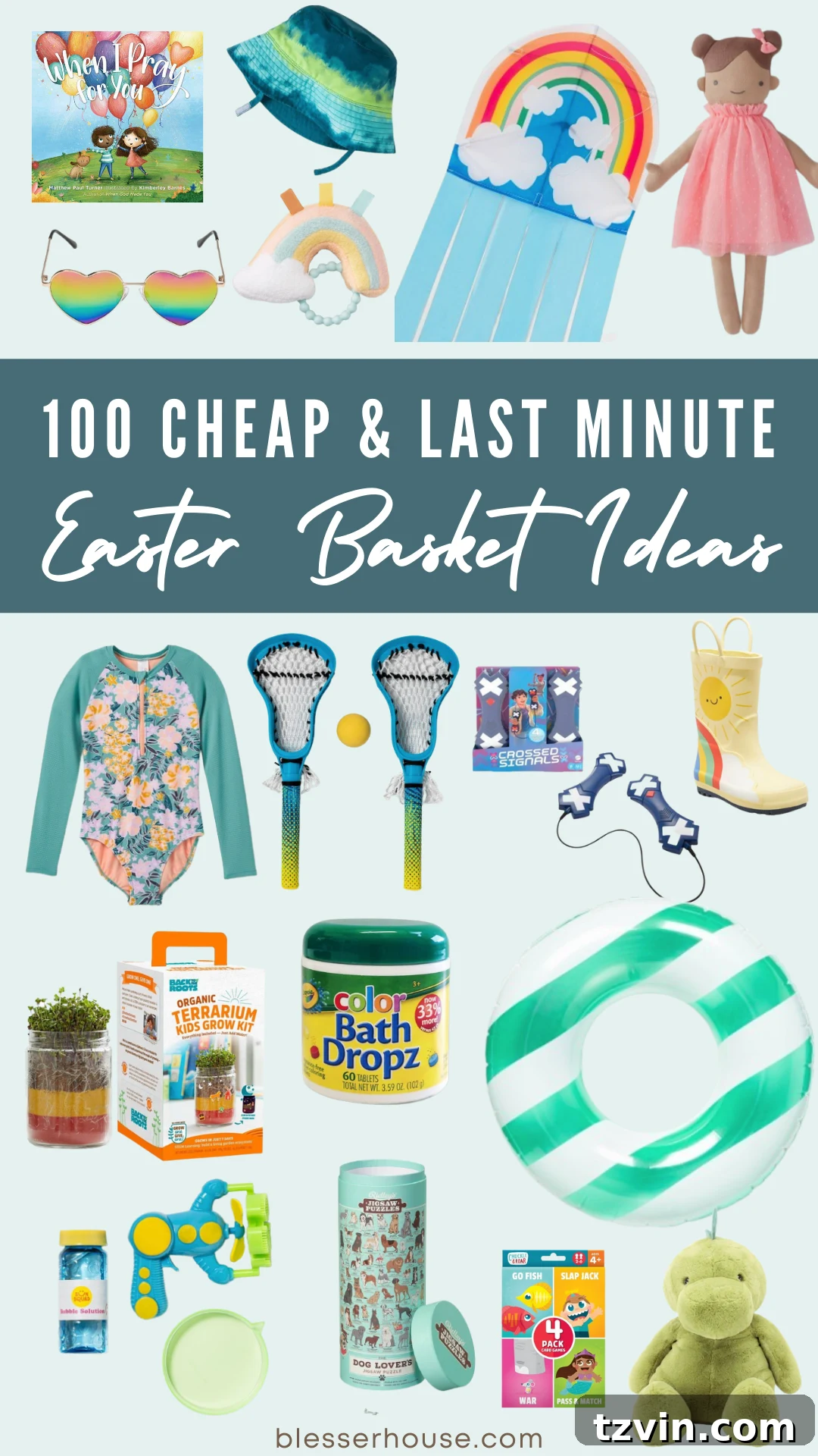 cheap easter basket ideas you can get last minute for kids of all ages from dollar stores and curbside pickup
