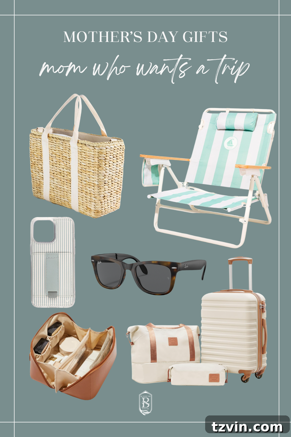 Mother's Day Gifts She'll Truly Cherish 3 Curated selection of Mother's Day gifts including travel essentials and self-care items