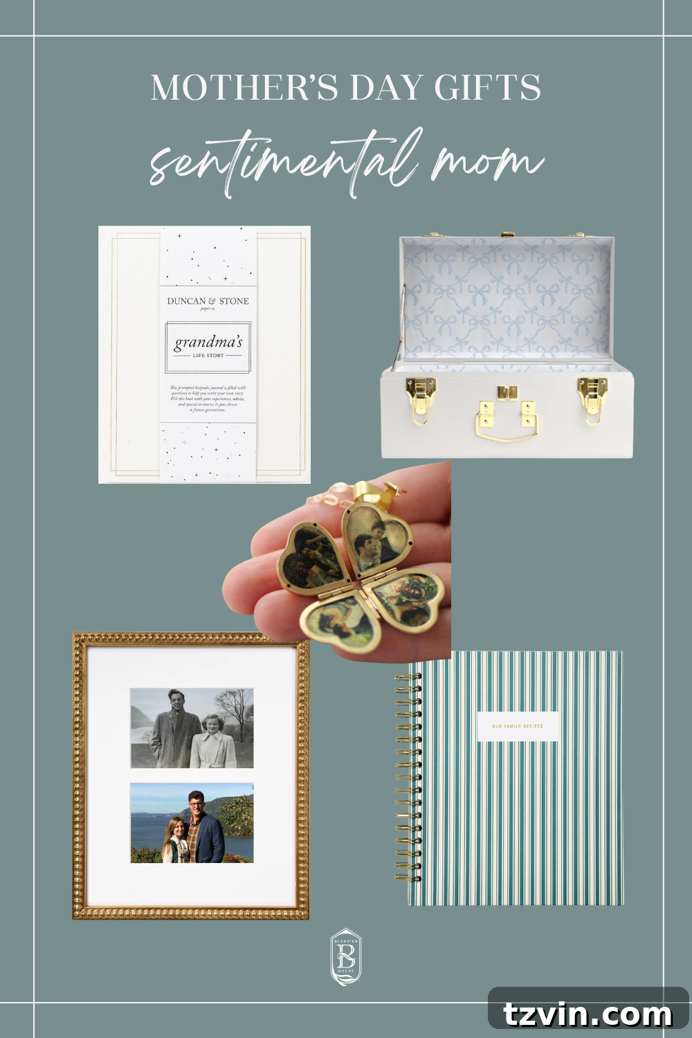 Mother's Day Gifts She'll Truly Cherish 8 Sentimental Mother's Day gifts including journals and frames