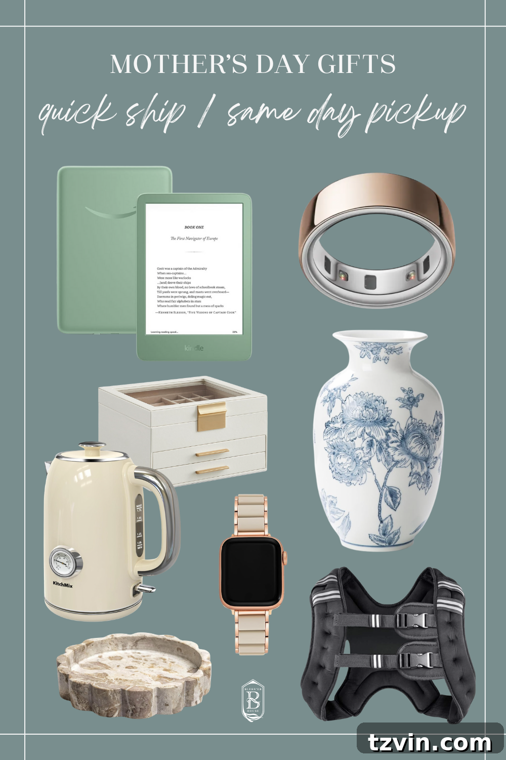 Mother's Day Gifts She'll Truly Cherish 10 Selection of last-minute Mother's Day gift ideas, including tech and home items