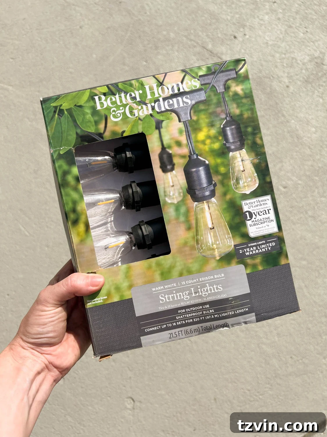 Creative String Light Solutions for Every Backyard Corner 24 shatterproof LED string lights in a box