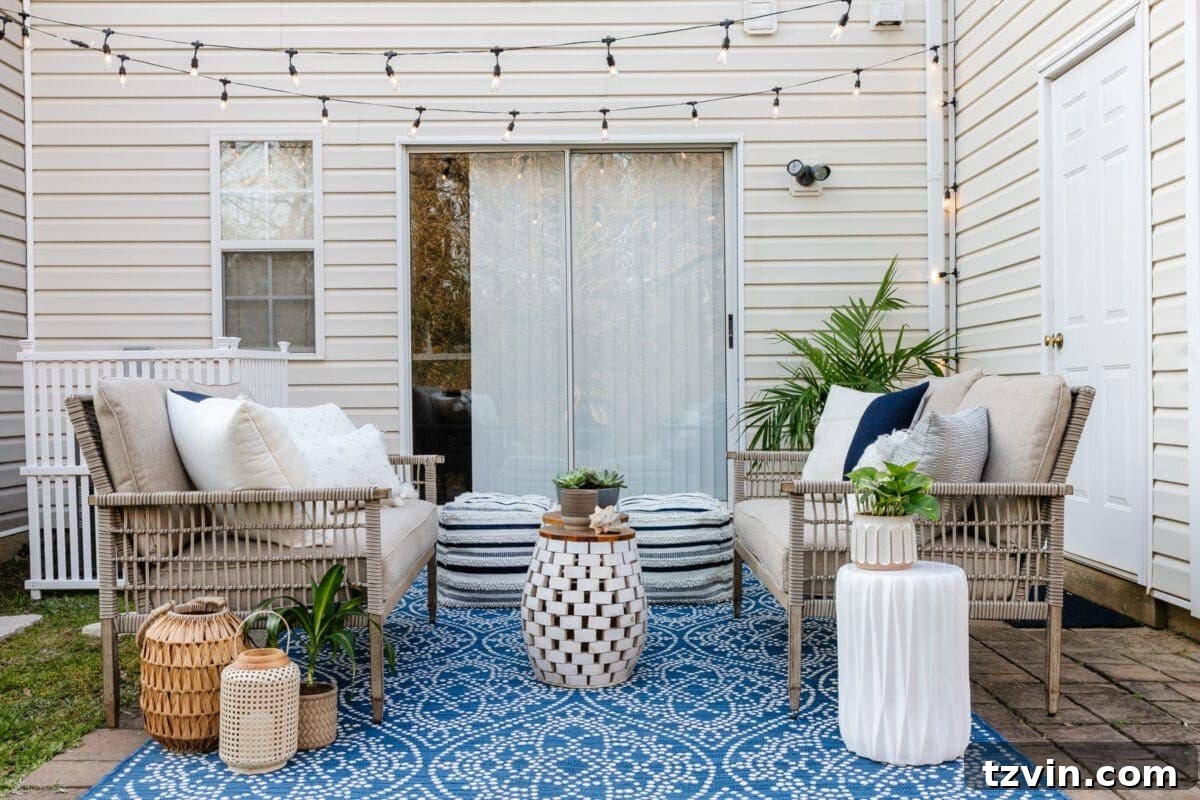 Creative String Light Solutions for Every Backyard Corner 54 patio string lights hanging from siding clips