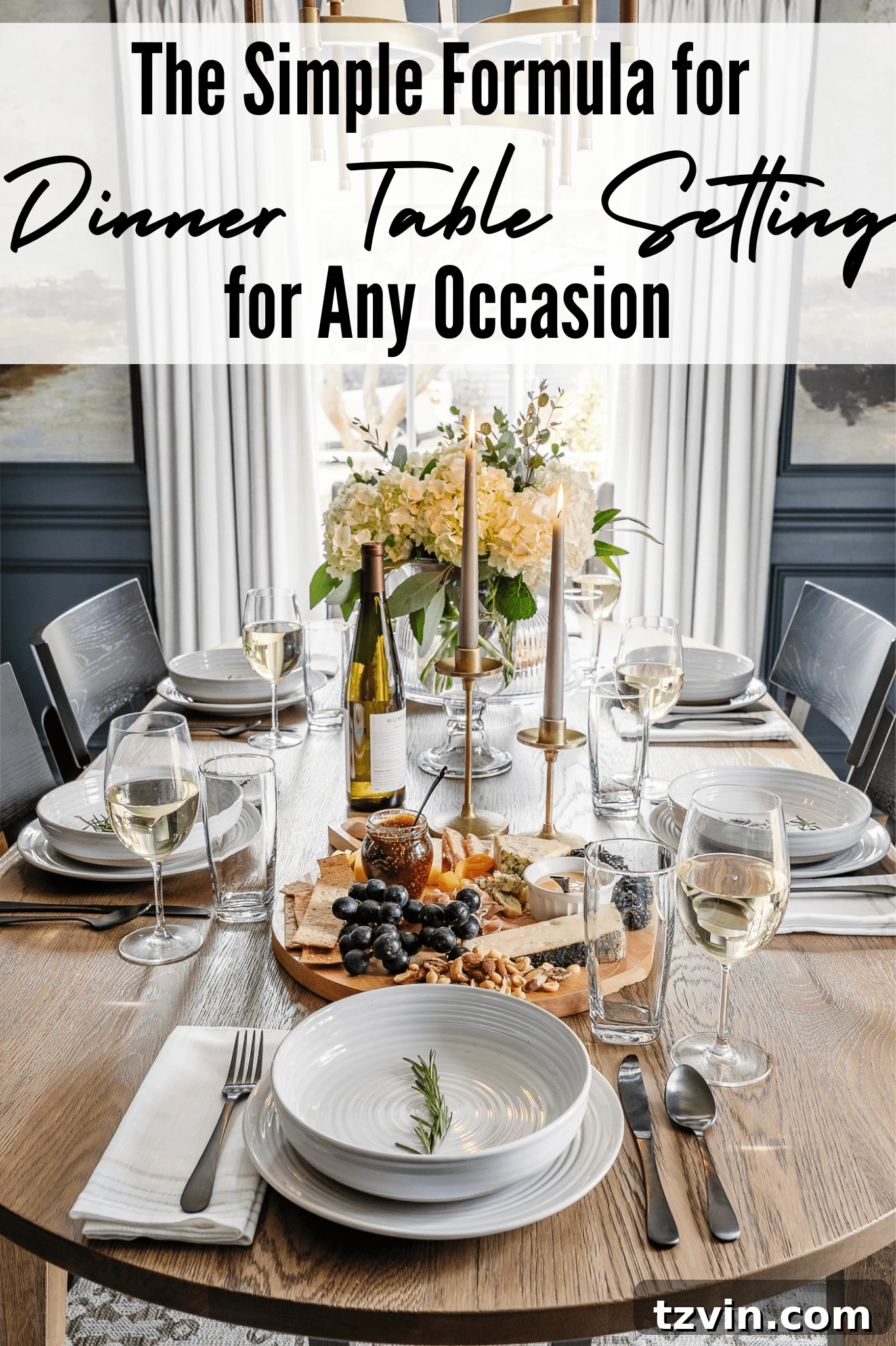Effortless Table Settings for Every Occasion 20 A quick guide to create a simple dinner table setting for any occasion or holiday using inexpensive dinner table decor from Walmart.