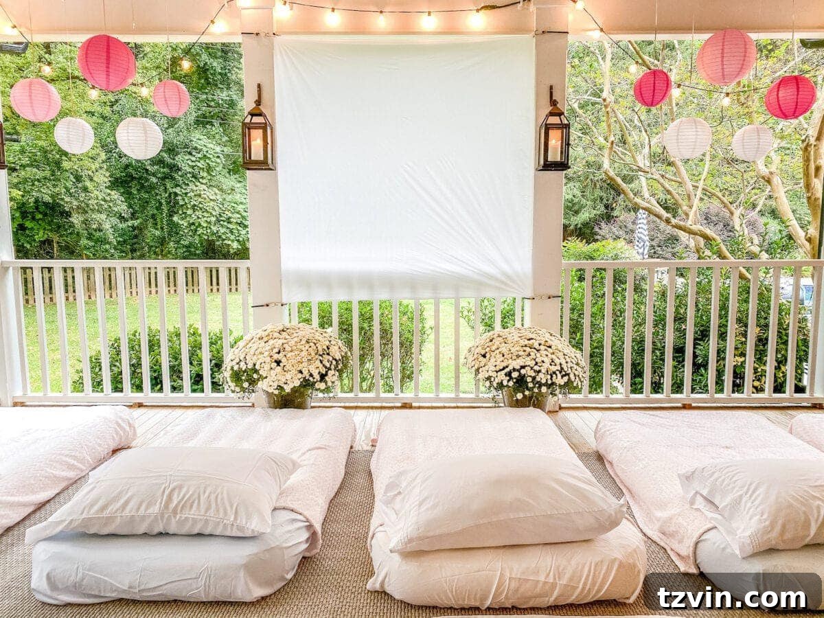 Under the Stars: 100 Must-Watch Movies for Your Backyard Cinema 3 girls sleepover party outdoor movie night