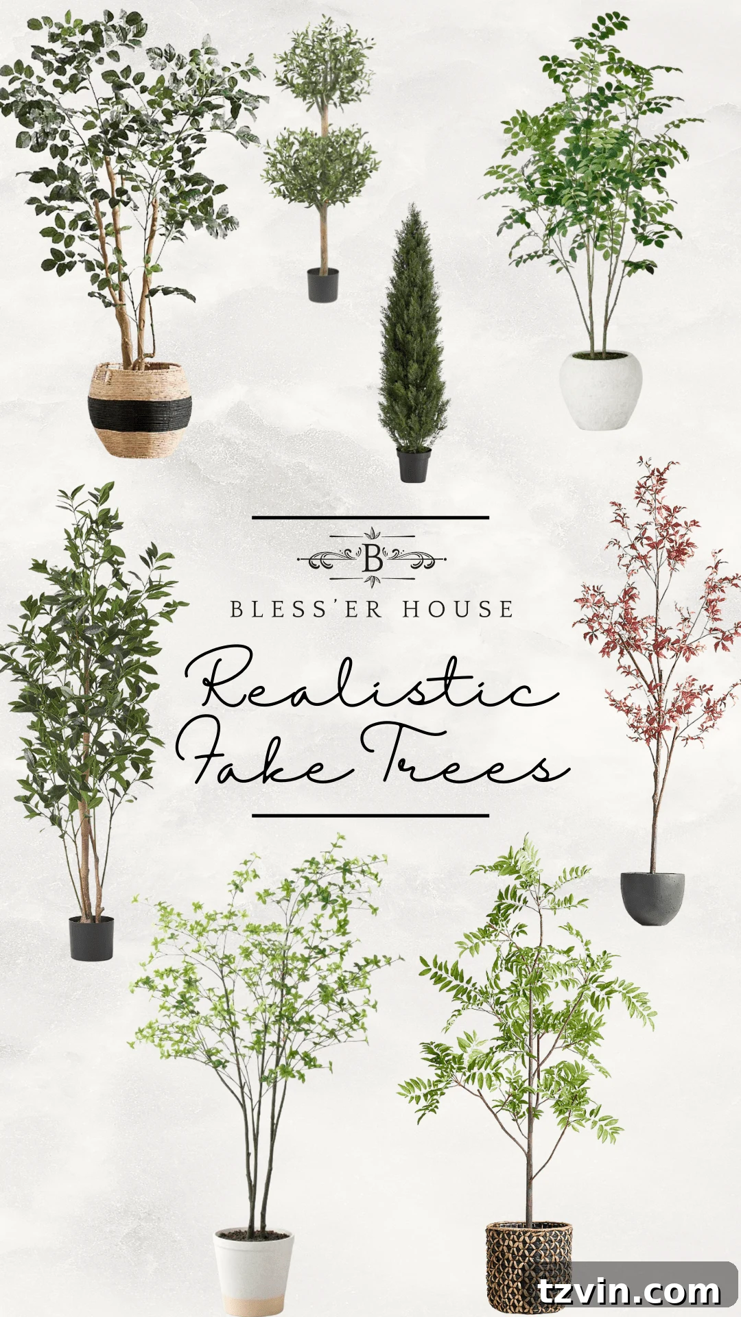 The Art of Creating Realistic Faux Trees 11 A curated collection of highly realistic fake trees suitable for all budgets and decor styles