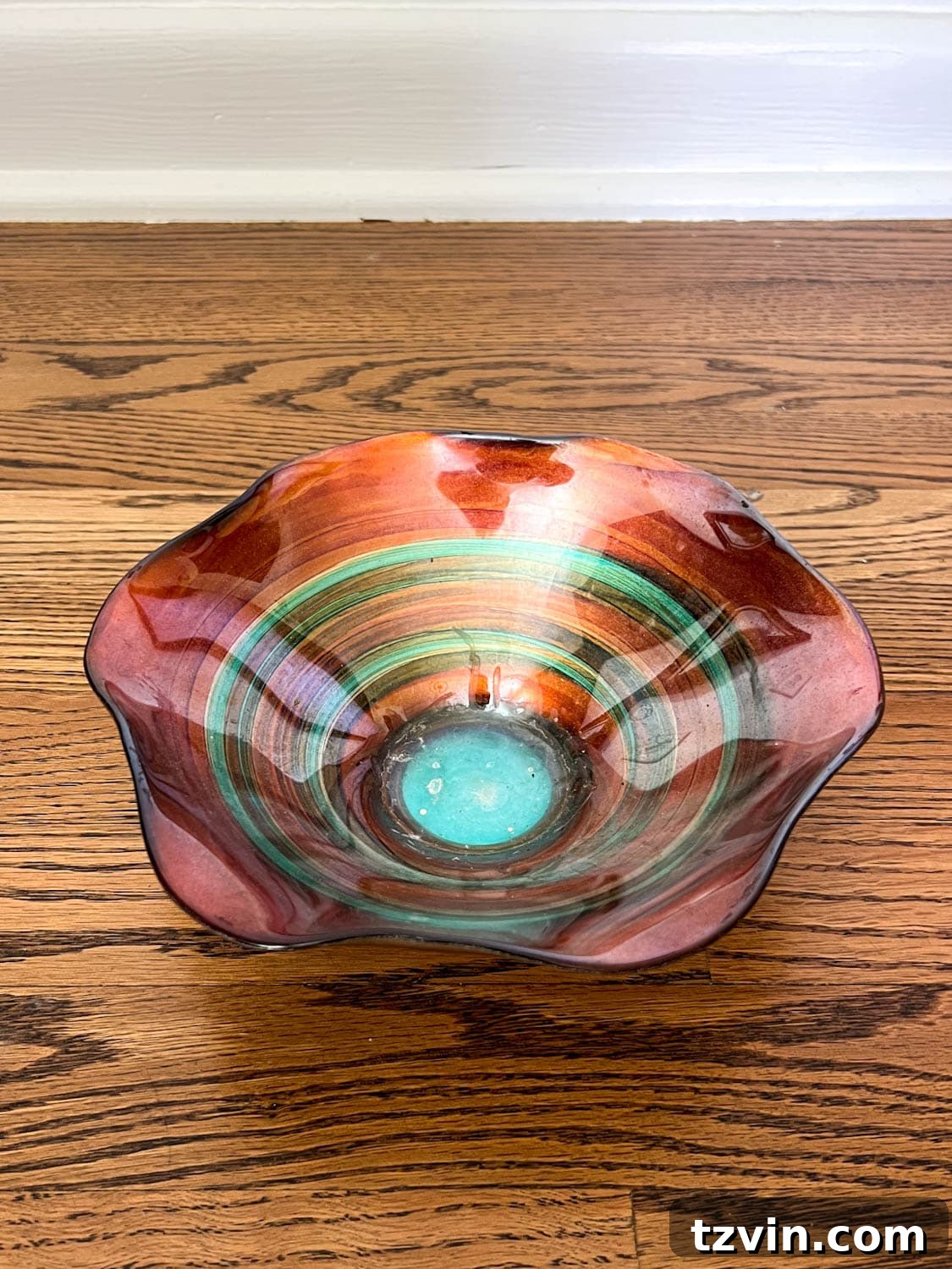 Thrift Flip: Scalloped Bowl Makeover with White Paint 2 thrifted ruffled bowl