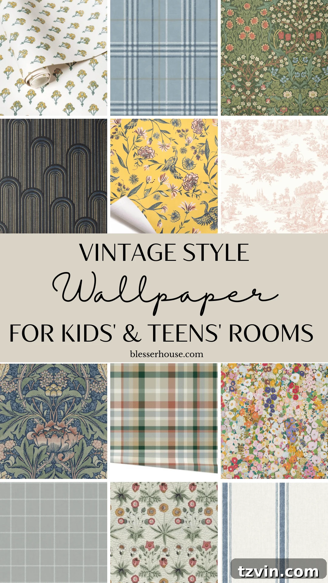 Retro Wallpaper Magic for Teen Hangouts and Kids Play Paradises 4 Inspirational image featuring vintage style wallpaper perfect for a teenage bedroom or kids' playroom, showcasing tasteful patterns.