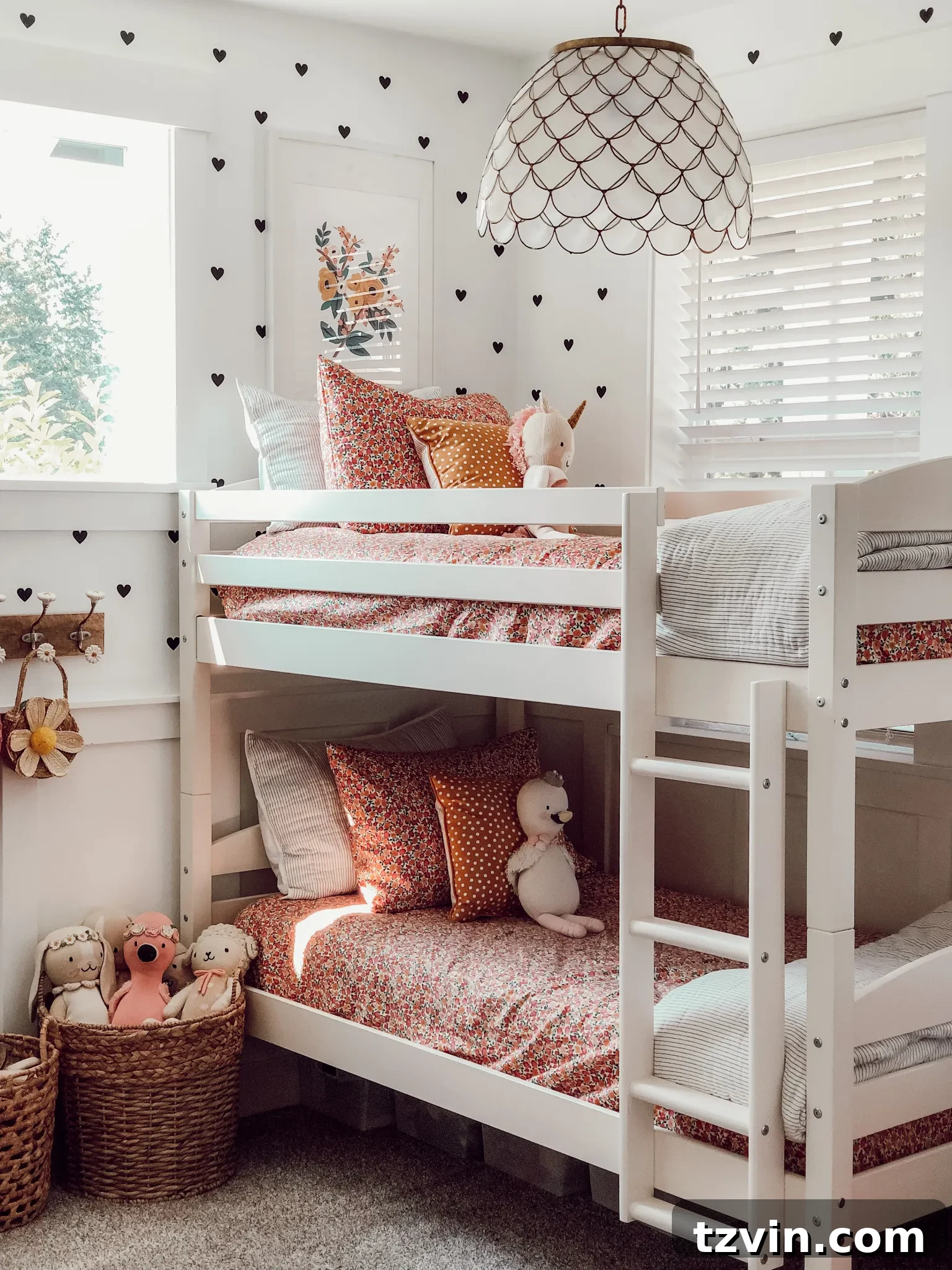 Ingenious Bunk Bed Designs for Compact Living 14 simple feminine bedding and white walls in a small bedroom