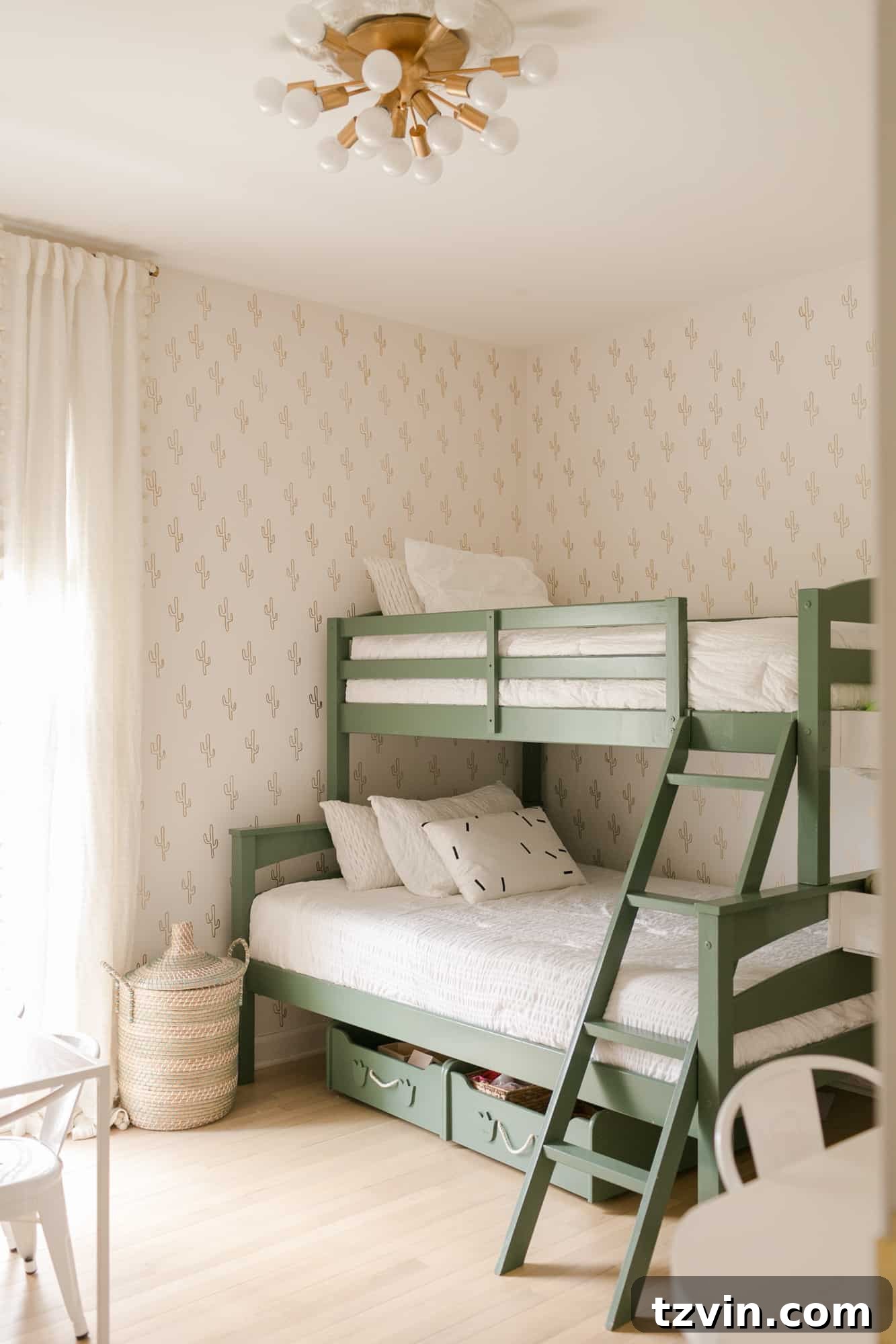 Ingenious Bunk Bed Designs for Compact Living 5 gender neutral shared bedroom with twin over full bunk painted green