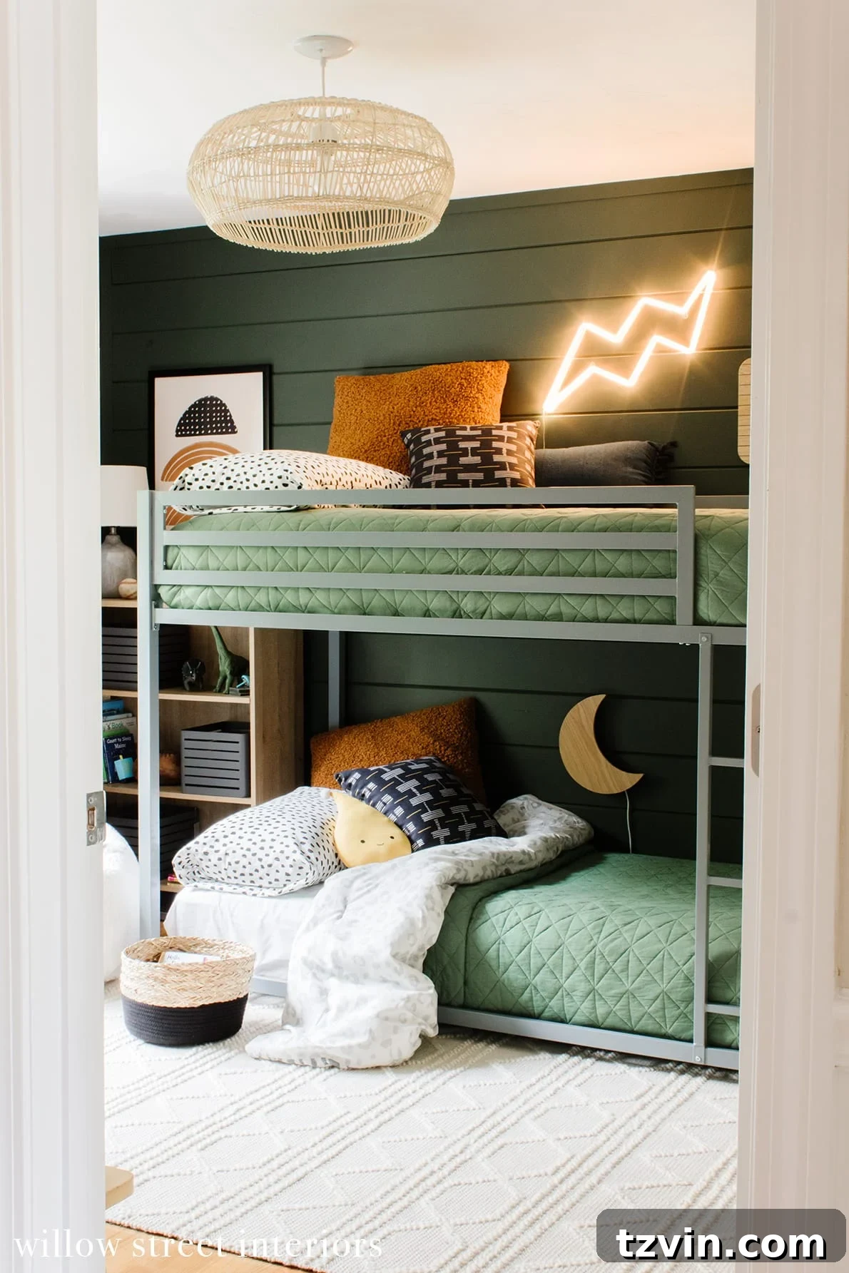 Ingenious Bunk Bed Designs for Compact Living 6 gender neutral modern bunk beds with plug in wall lights