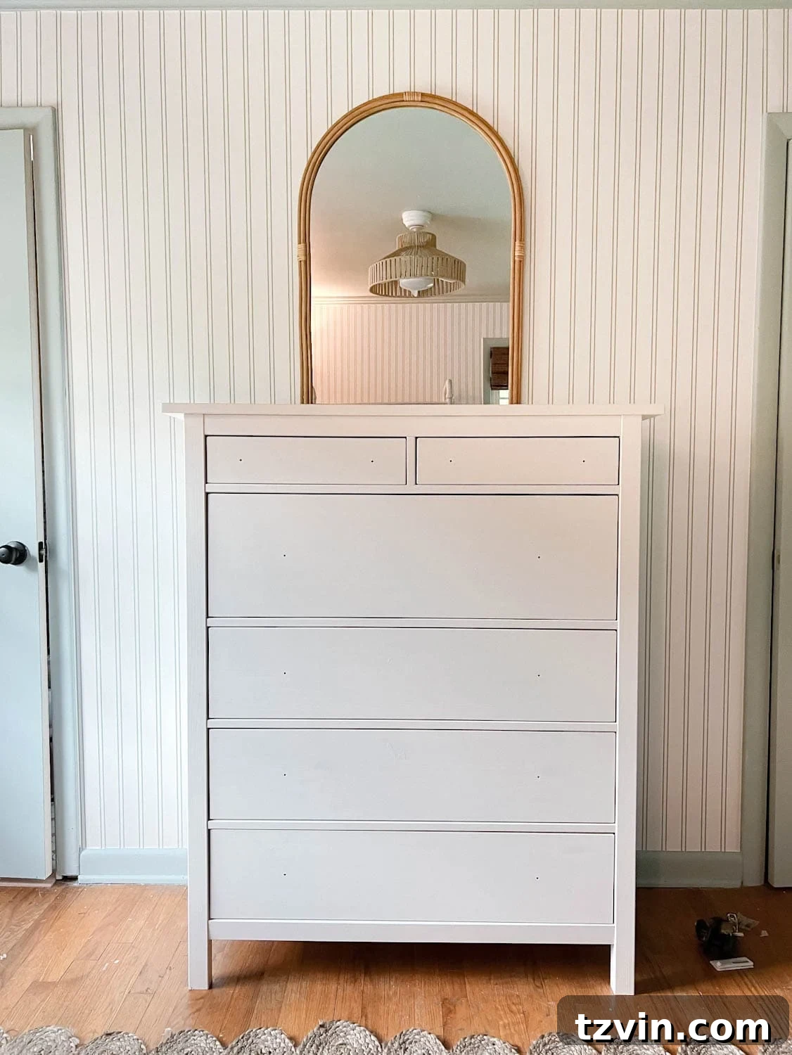 white IKEA HEMNES dresser