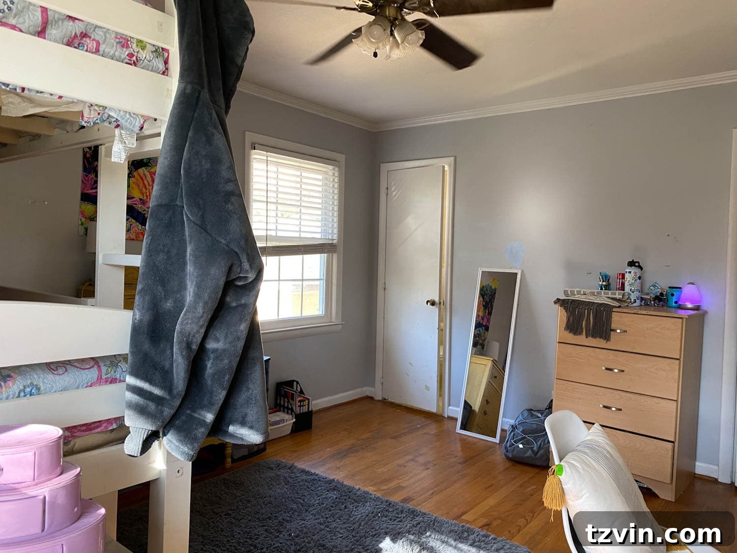 Previous teenage shared bedroom before the makeover