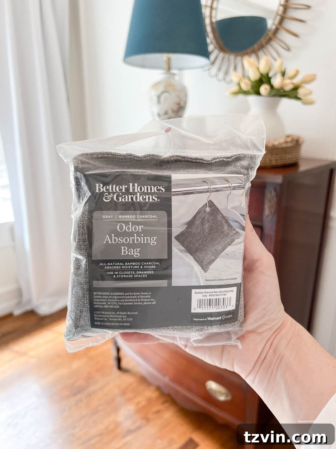 charcoal bag to absorb odors