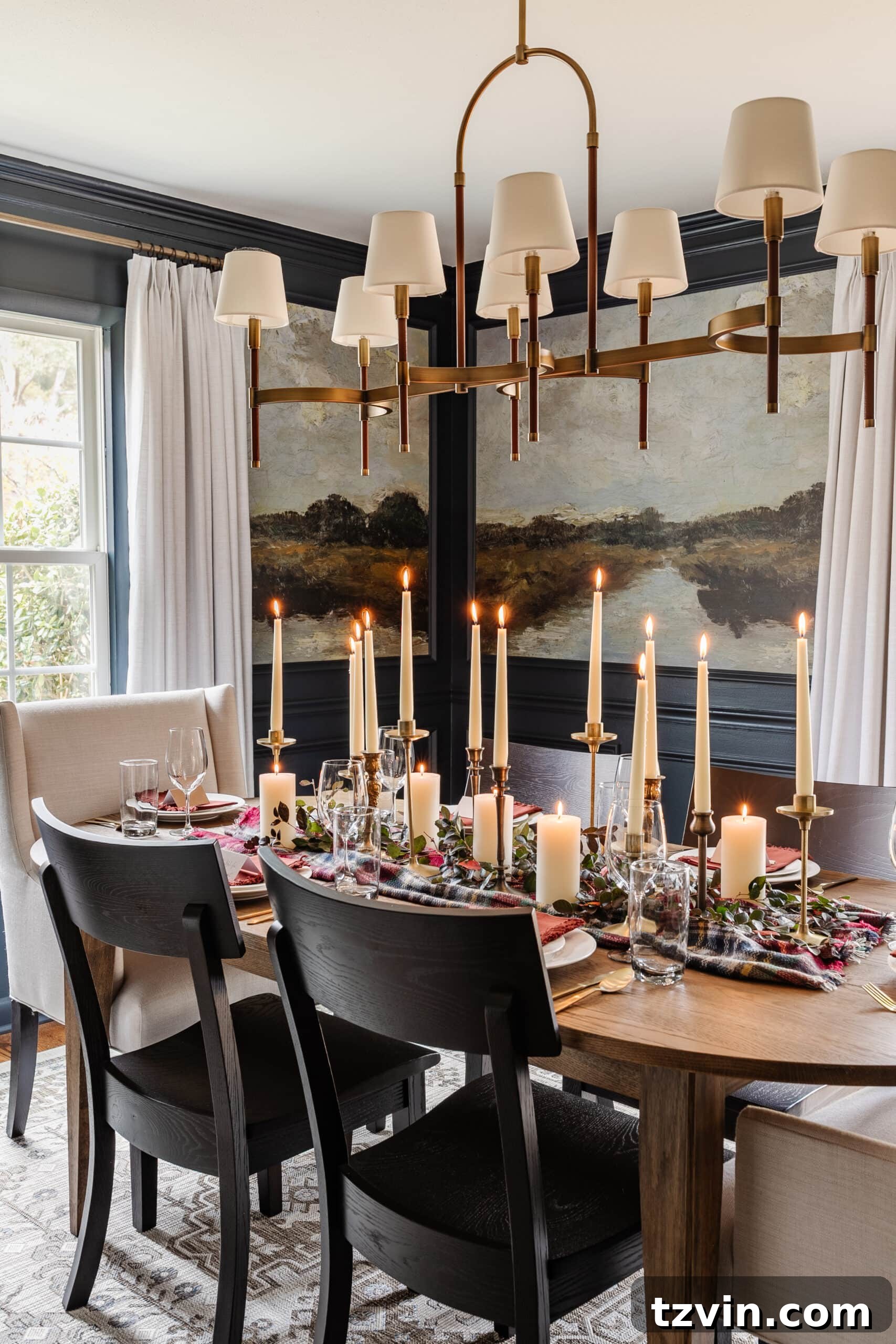 Cheap Thanksgiving table decor with thrifted and repurposed items