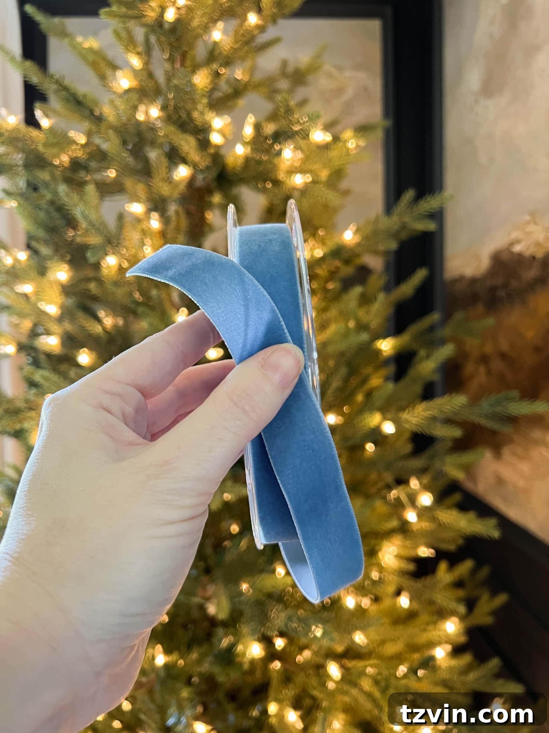 non-wired 7/8" ribbon to put on a tree