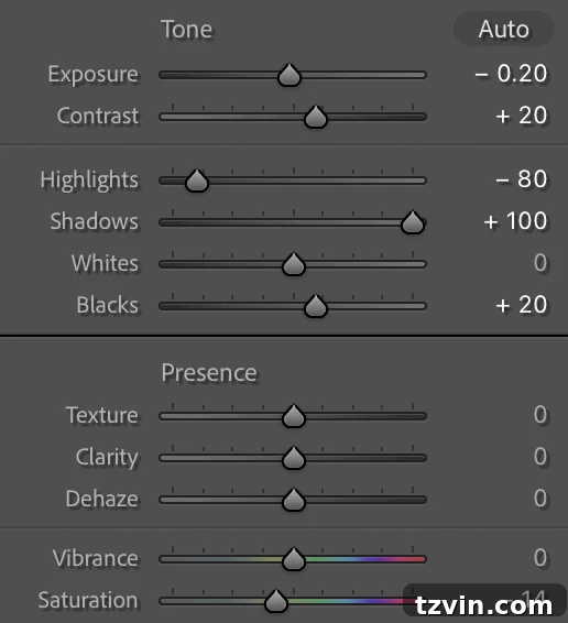 A screenshot of Adobe Lightroom mobile interface, showing editing tools and an image of Christmas lights being adjusted.