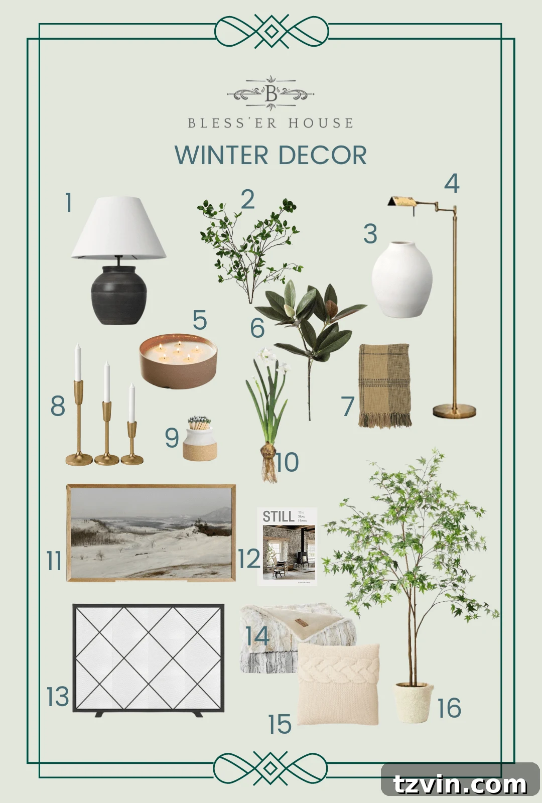 list of January decor favorites