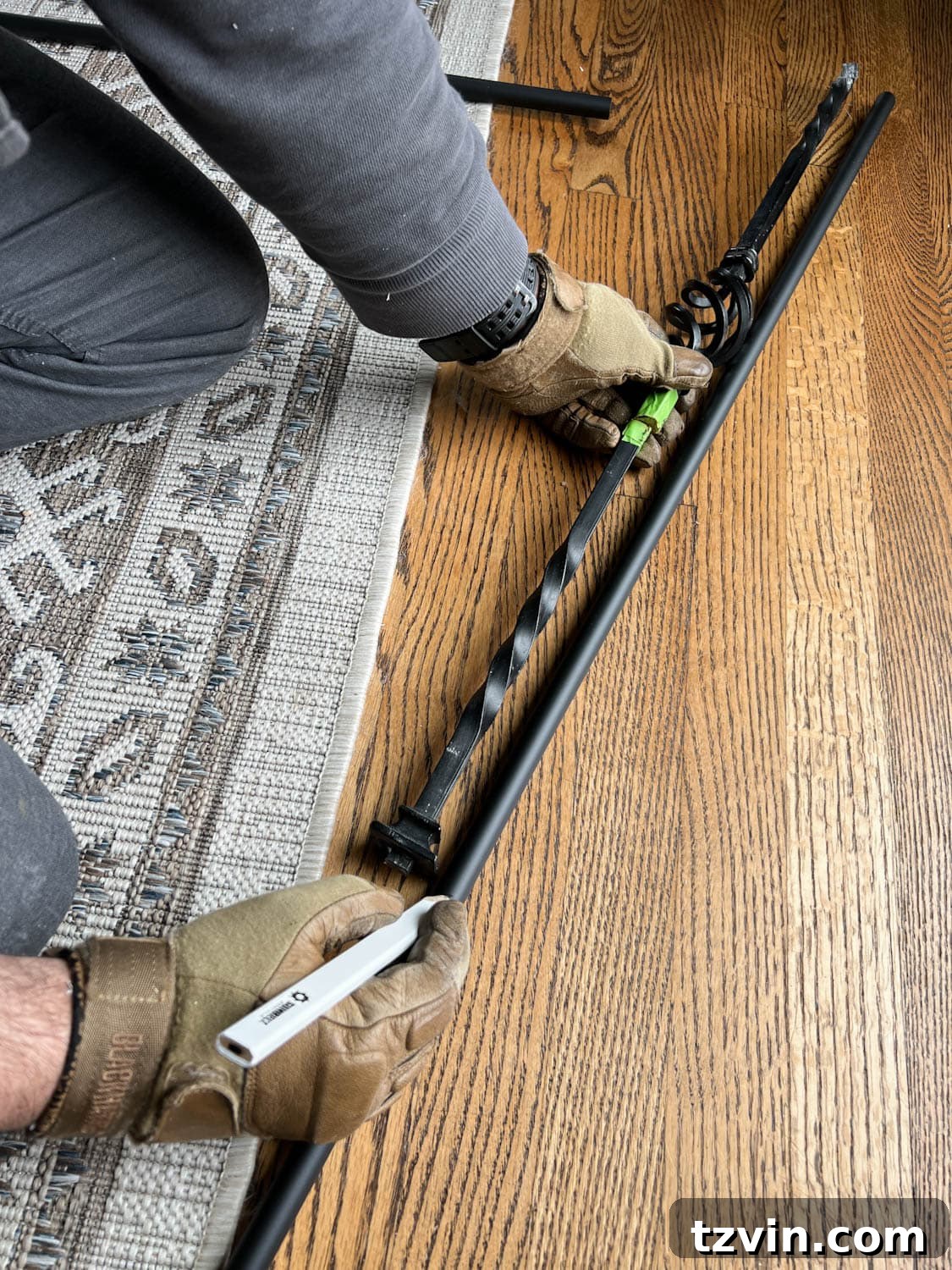 Revamp Your Stairs: DIY Spindle Replacement 13 measuring and marking new stair balusters