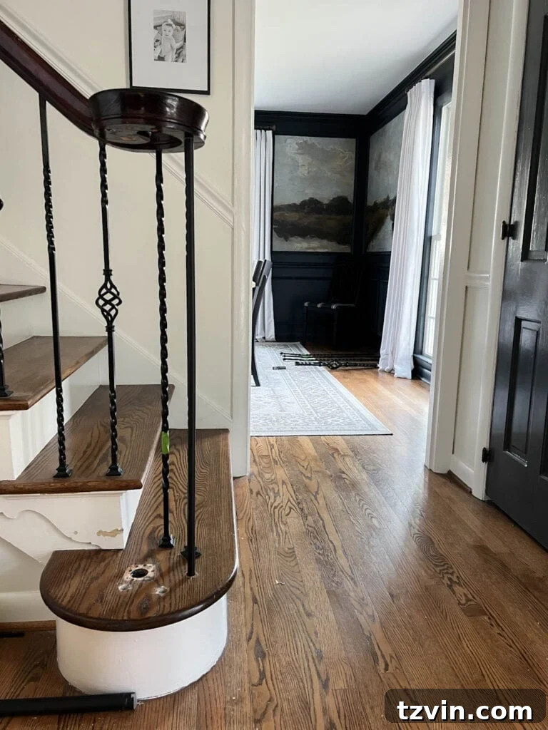 Revamp Your Stairs: DIY Spindle Replacement 17 removed newel post from a stair railing