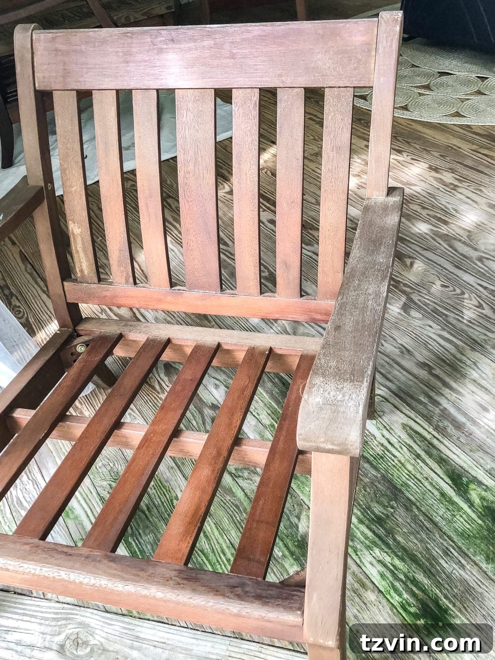 damaged wood patio furniture