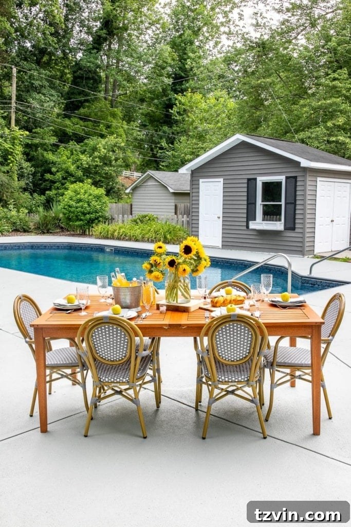 painted concrete patio and pool deck
