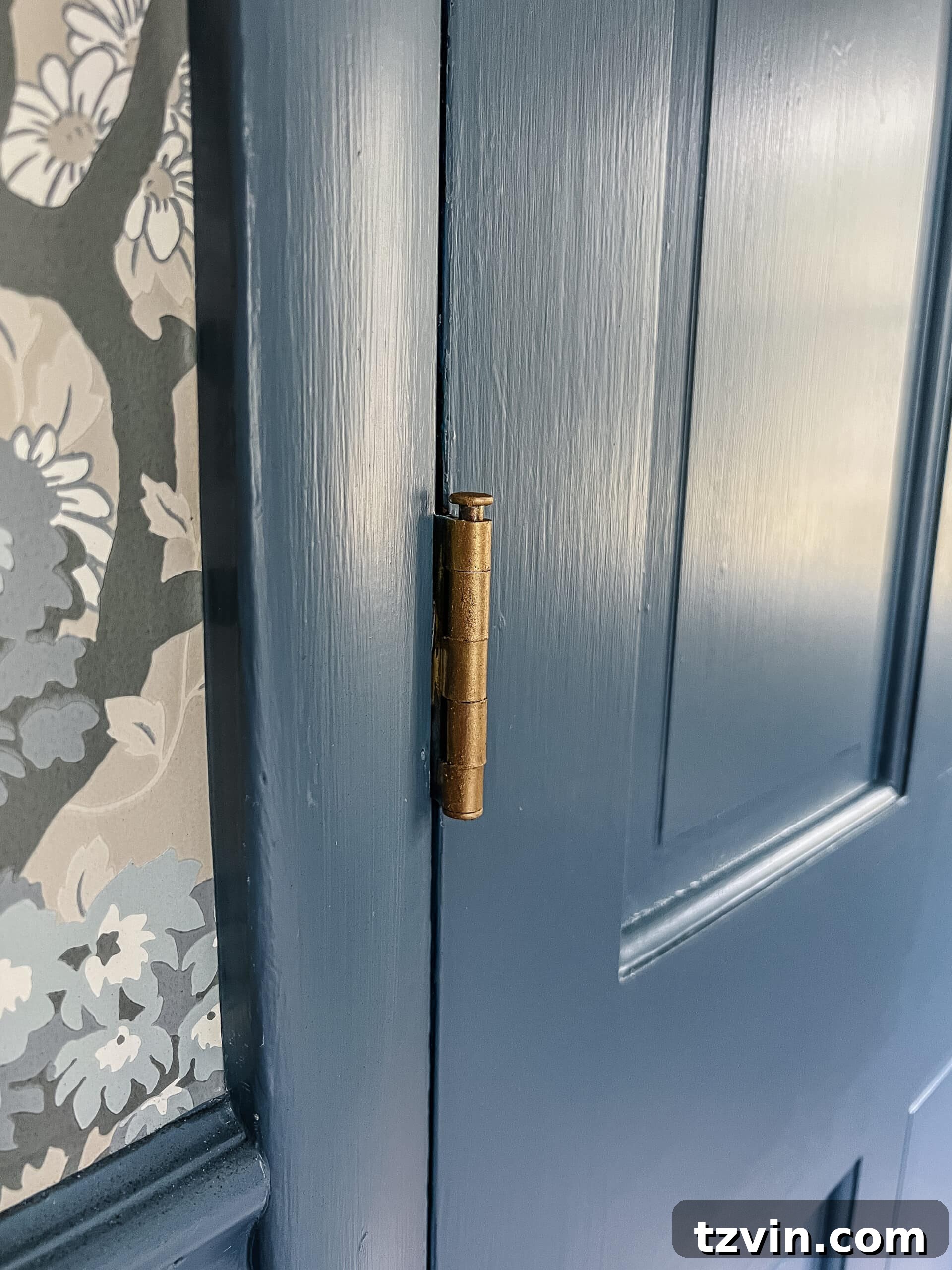 Door hinge color successfully changed using Rub n Buff