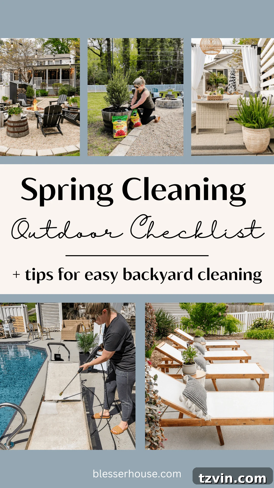 Spring Patio Refresh 2 outdoor spring cleaning checklist for the backyard and house exterior