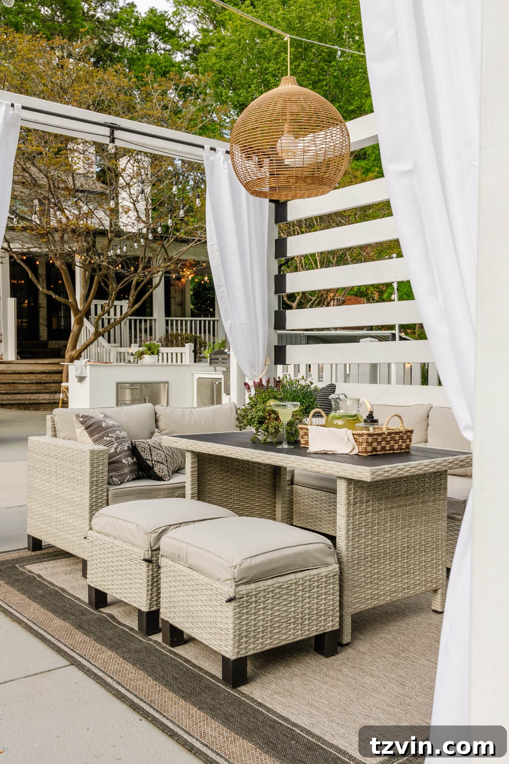 Spring Patio Refresh 15 backyard pool cabana with walmart patio furniture cleaned for spring