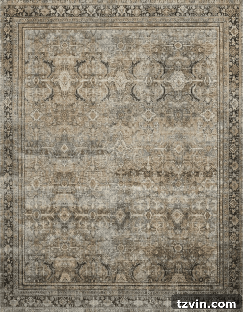 Loloi II Layla Traditional Olive/Charcoal Rug