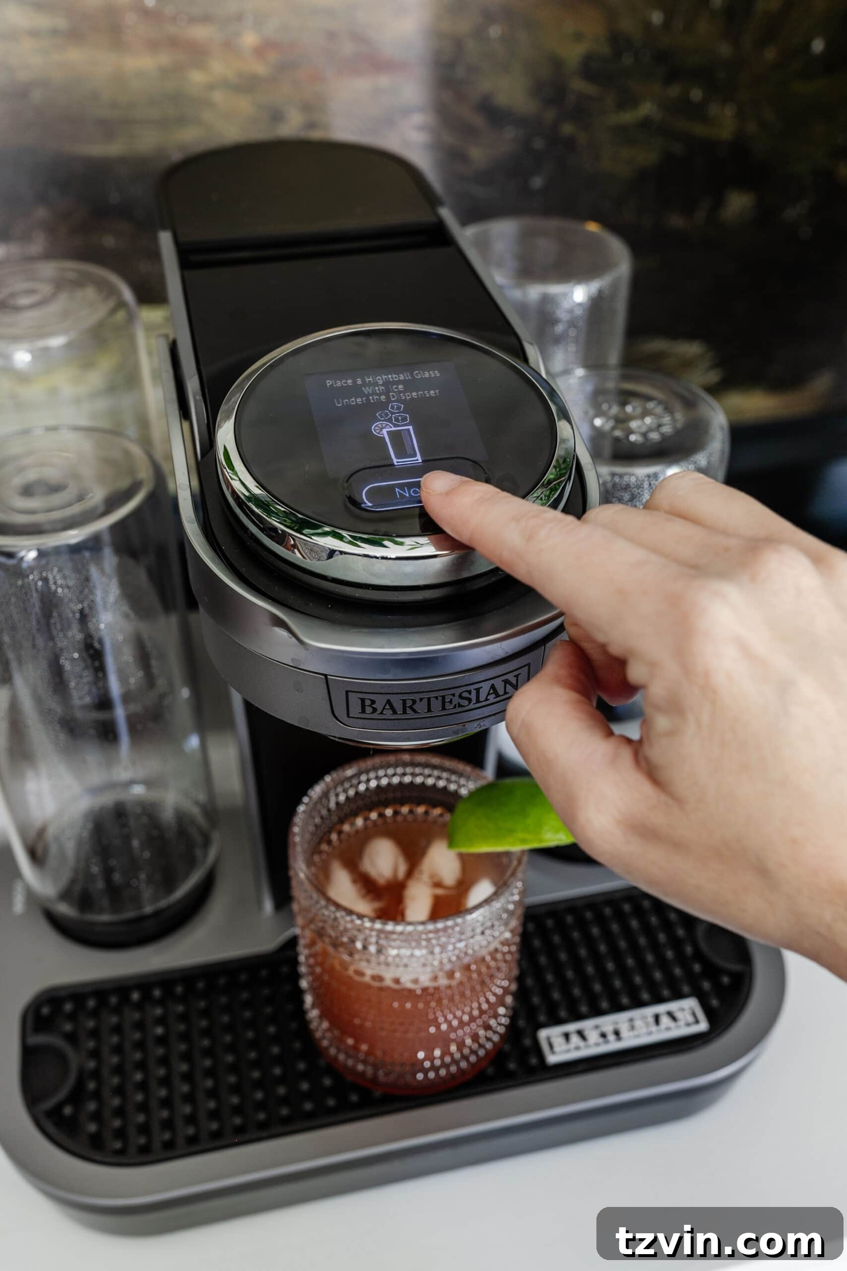 Bartesian Cocktail Maker: The Unvarnished Truth 4 bartesian machine touch screen button to make a drink