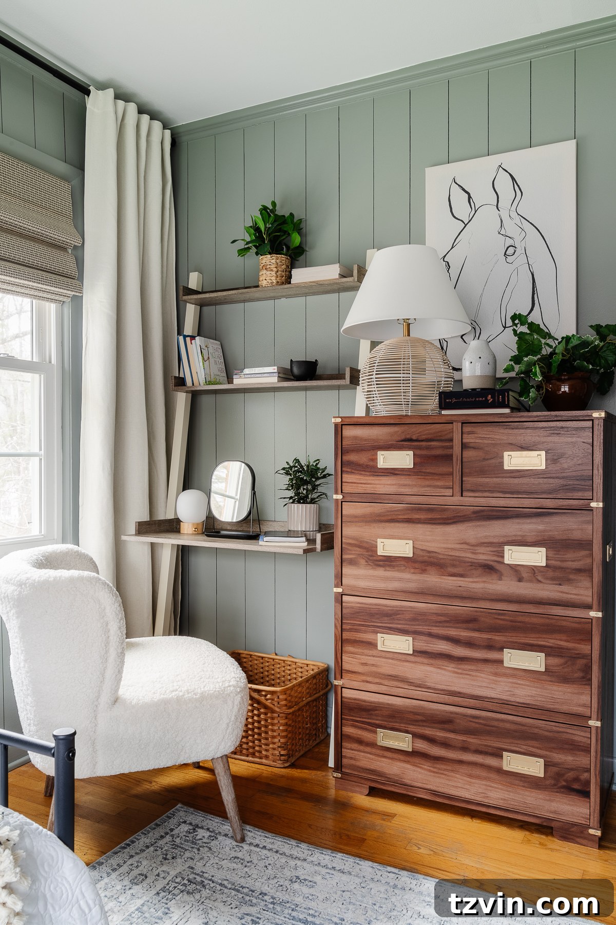 Transforming Kids' Spaces: 24 Brilliant Storage & Decor Solutions 21 teen girl bedroom with vanity / desk and chair and dresser with horse art