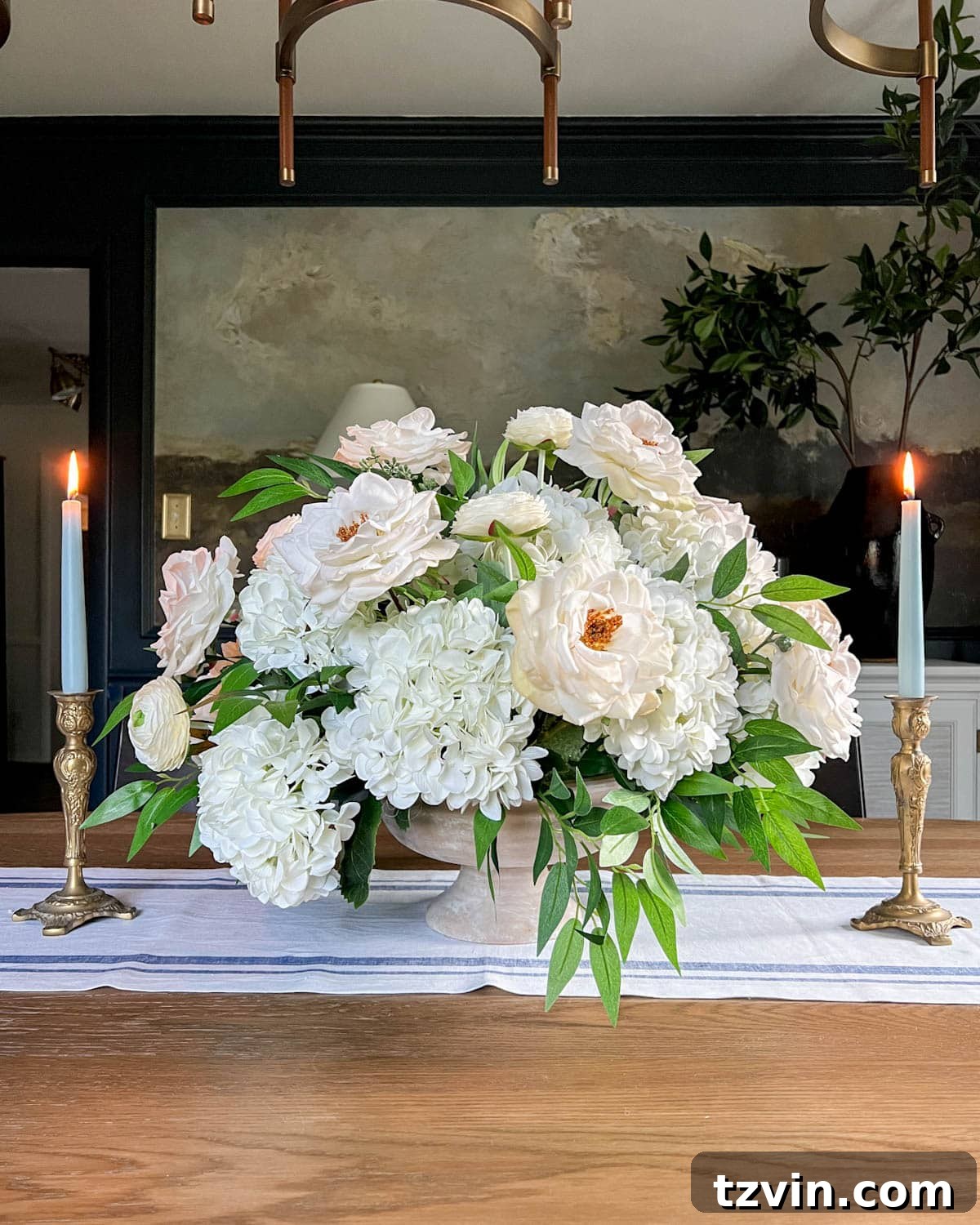 diy wedding centerpiece using fake flowers