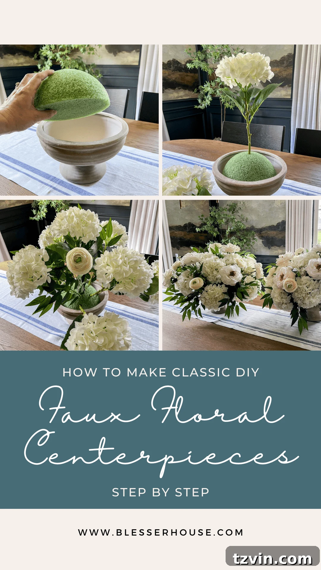 diy faux floral centerpieces
