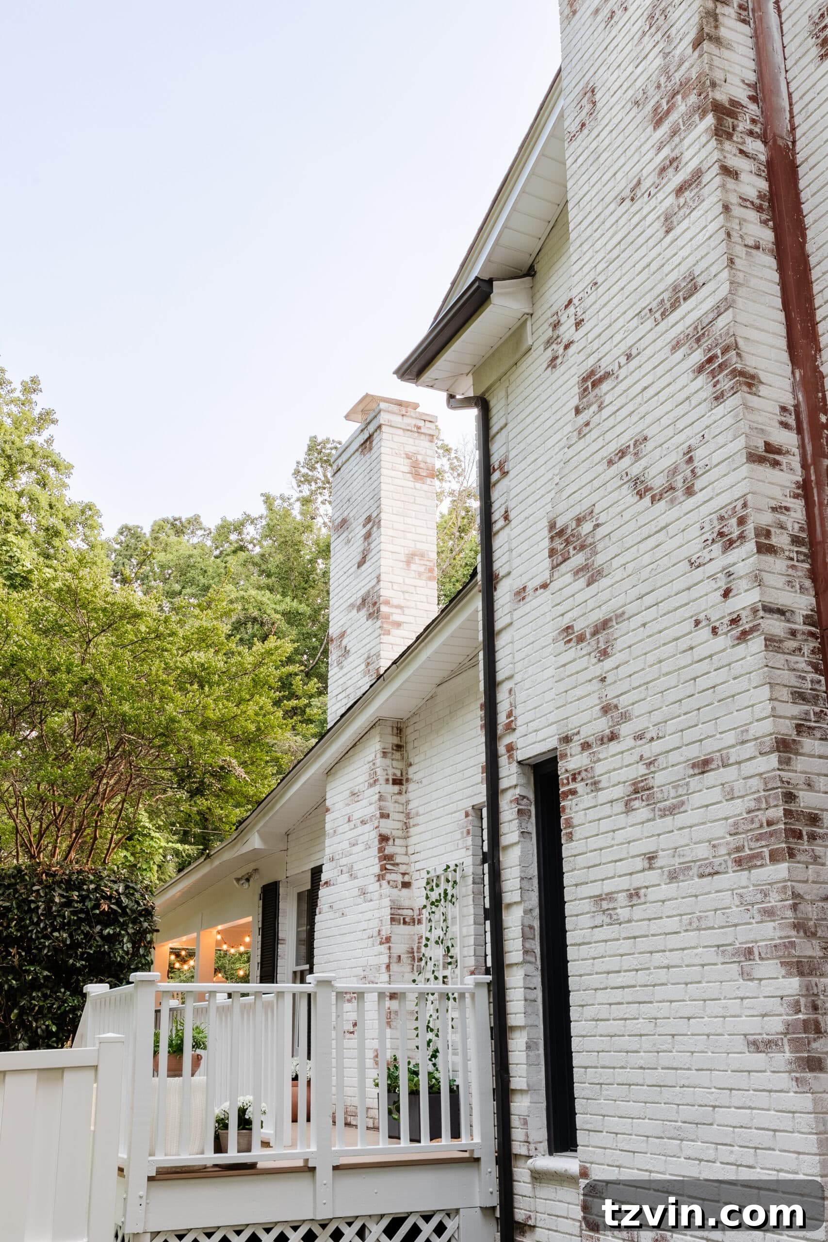 Mastering Limewashed Brick Cleaning and Upkeep 14 cleaned romabio limewash on a chimney