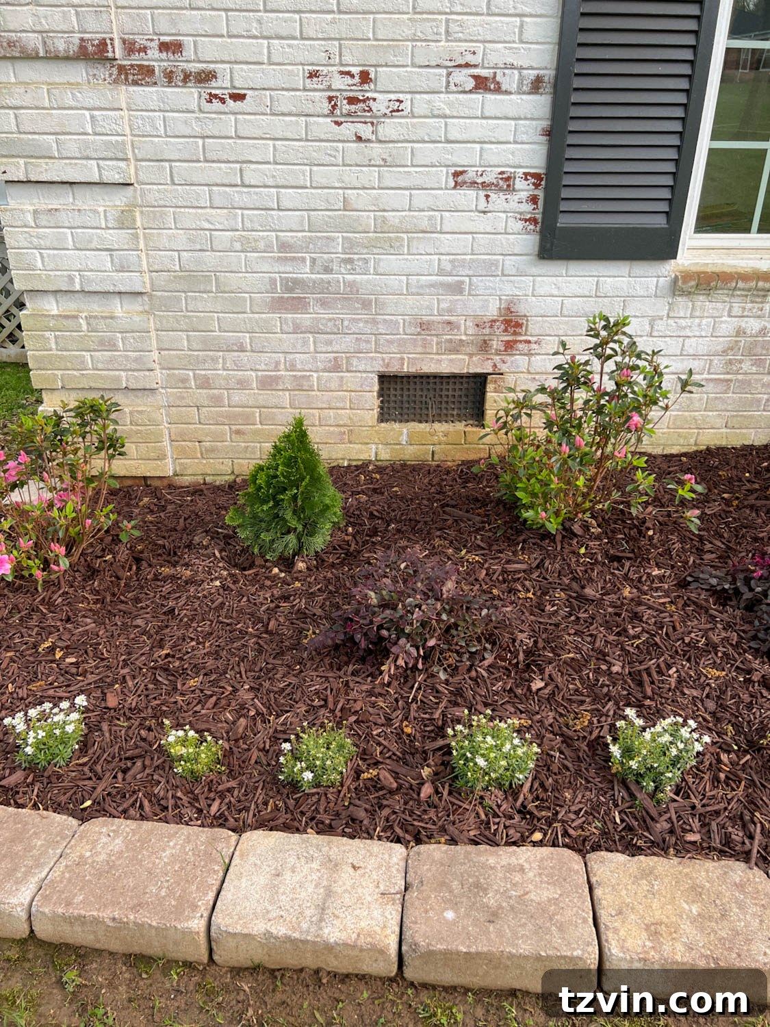 Mastering Limewashed Brick Cleaning and Upkeep 10 dirt and grass stains on white brick