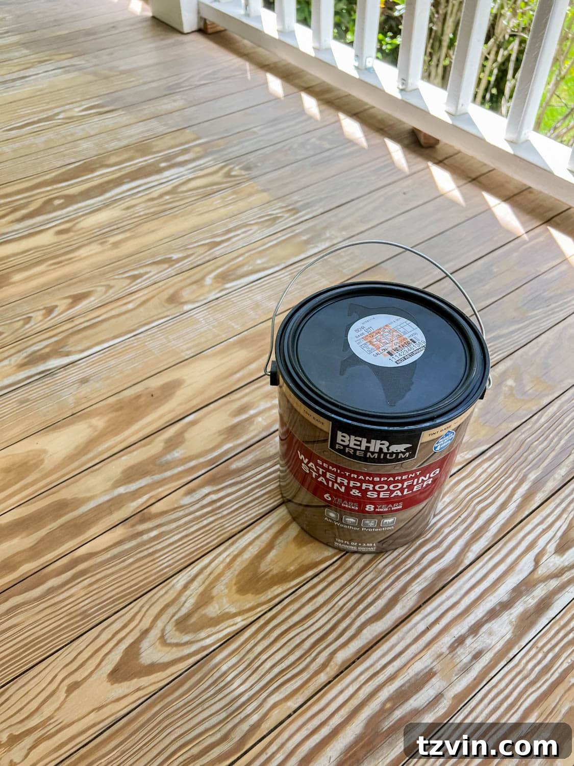 Finding Your Perfect Neutral Driftwood Deck Stain 6 Behr Semi-Transparent Waterproofing Stain and Sealer in Taupe on weathered deck wood