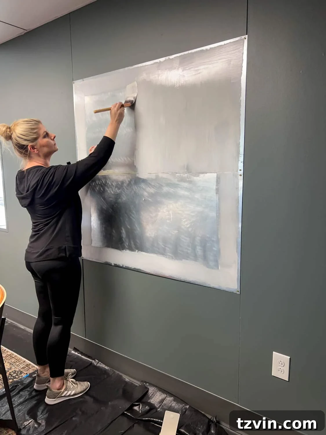 Statement DIY Magnetic Art & Message Board 12 brushing sheet metal with oil based primer to apply wallpaper as a DIY art memo board