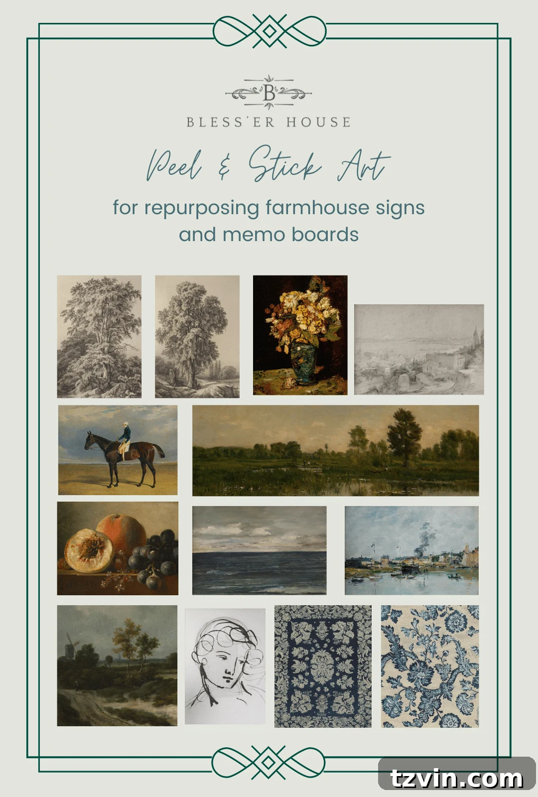 Statement DIY Magnetic Art & Message Board 19 peel and stick wall art from etsy to use on farmhouse signs
