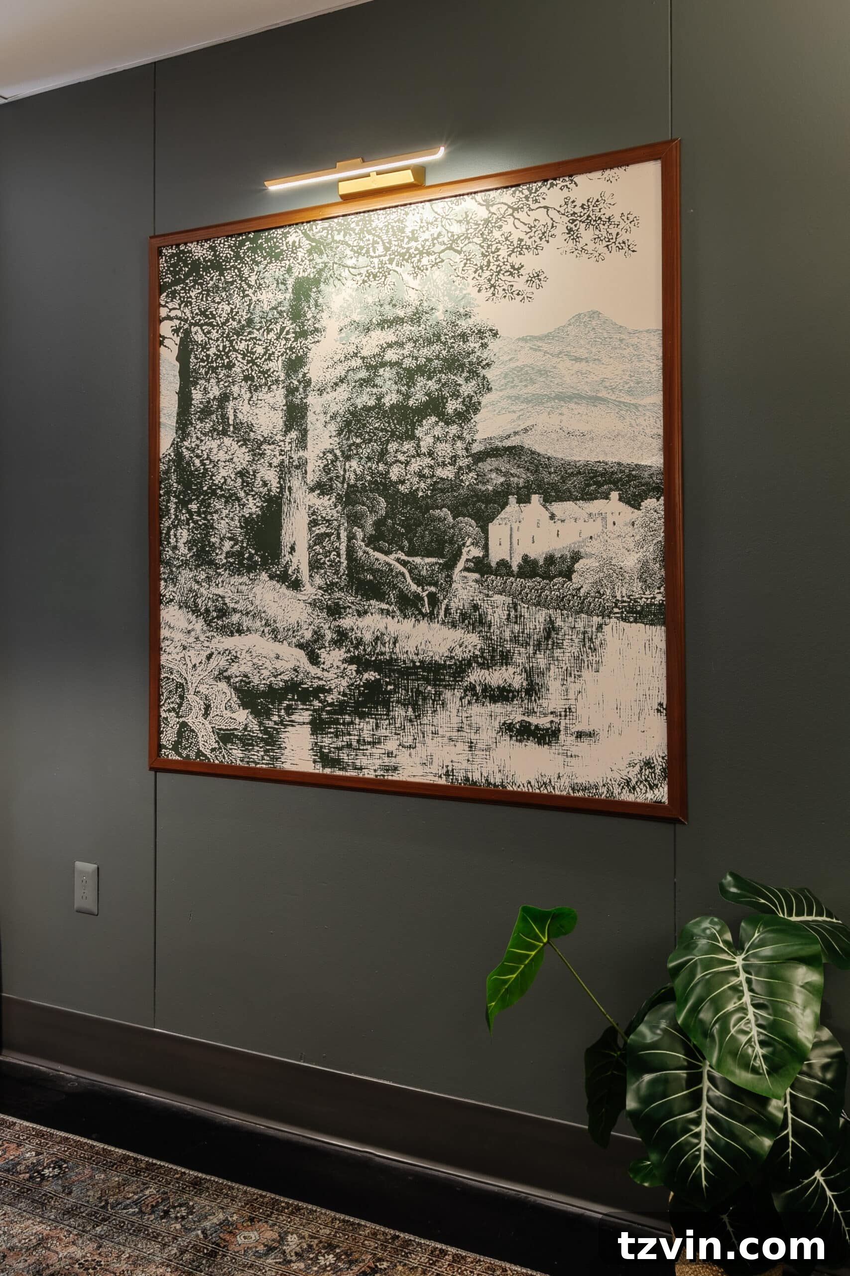 Statement DIY Magnetic Art & Message Board 3 DIY memo board made to look like large wall art in a conference room