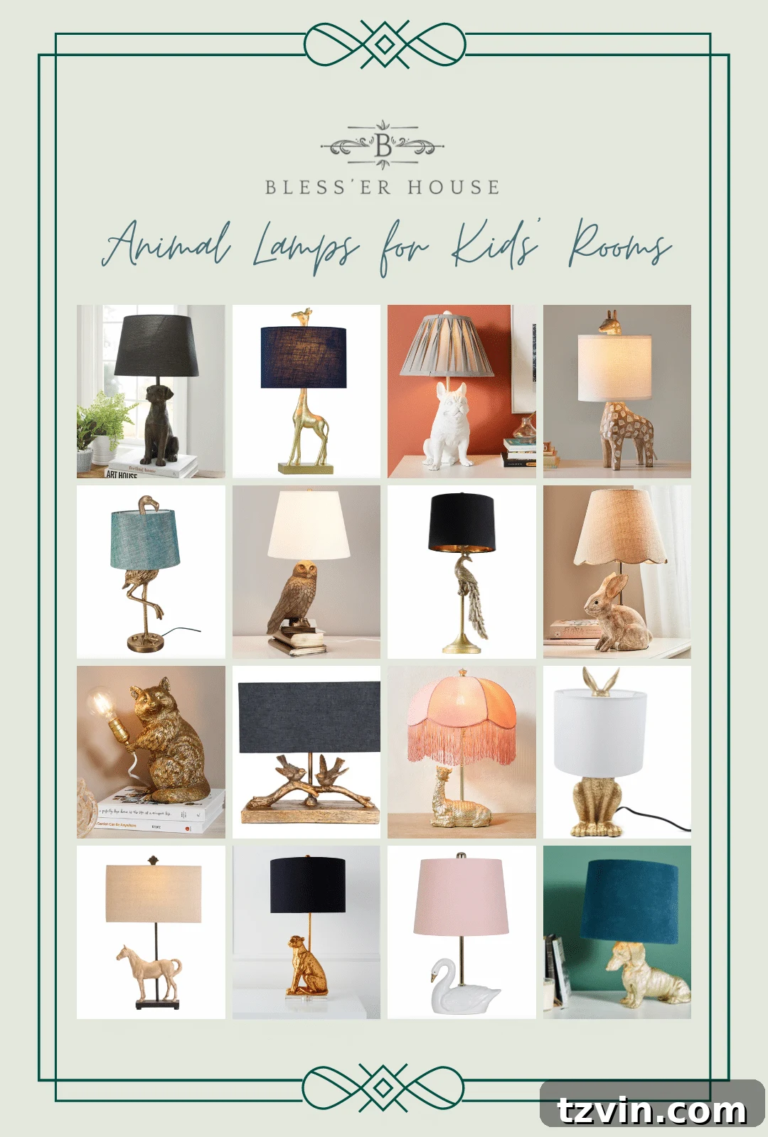 animal lamps for kids rooms