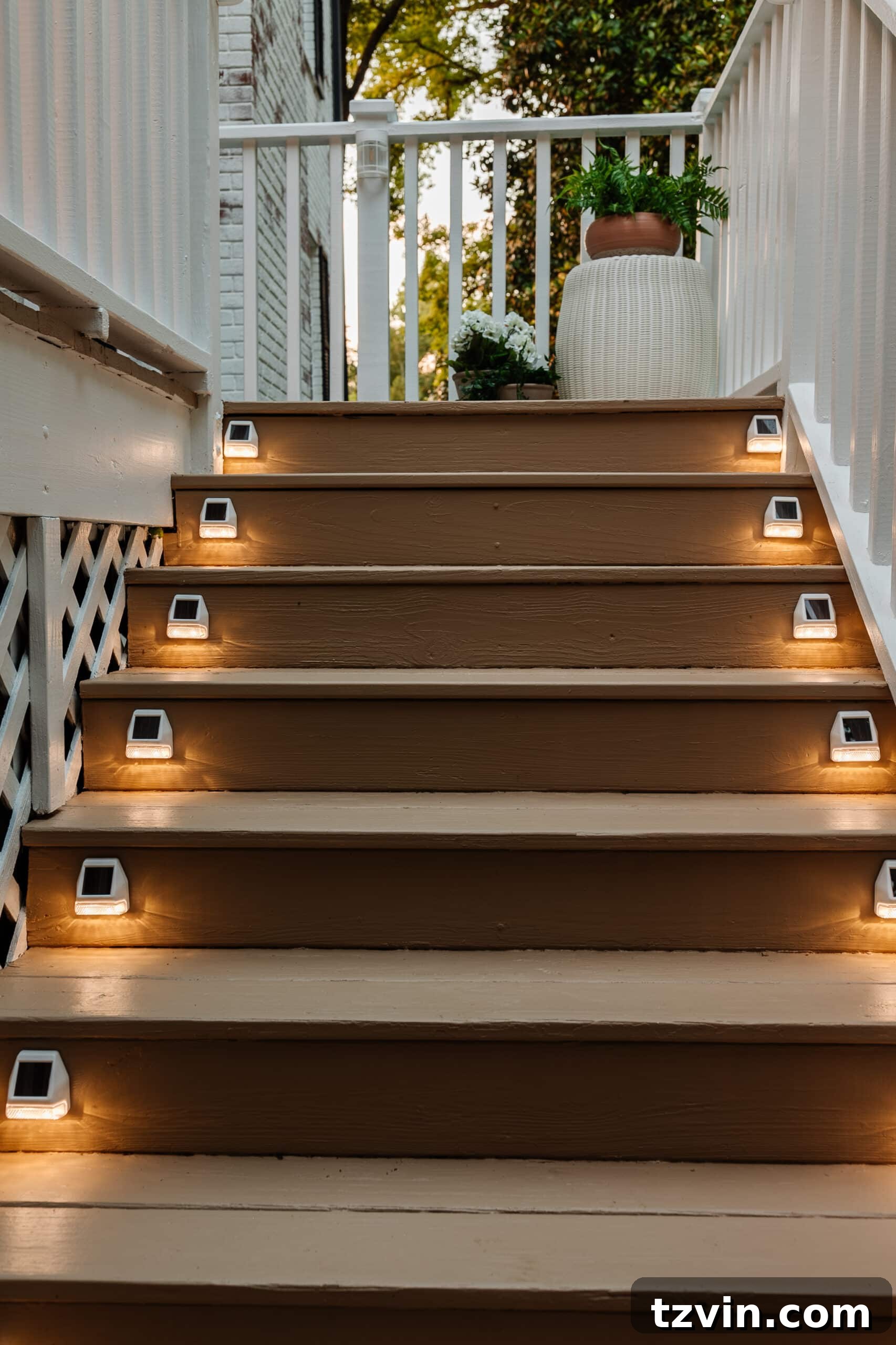 6 Small Side Porch Makeover Ideas for Instant Charm 10 deck step solar lights